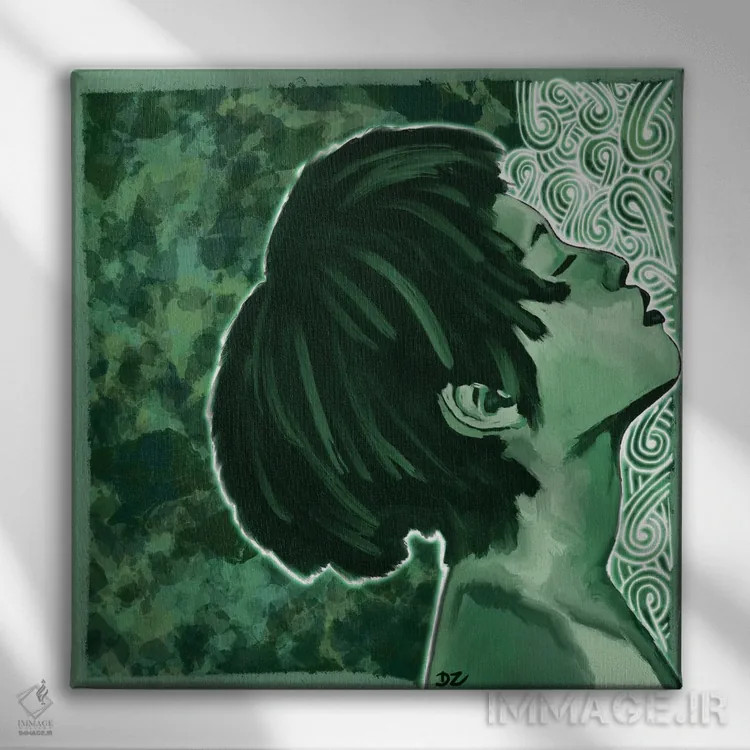 تابلو آرامش اثر دائو زد - نمای روبهرو روی دیوار