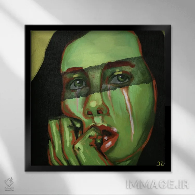 تابلو همدلی اثر دائو زد - نمای قابدار مشکی