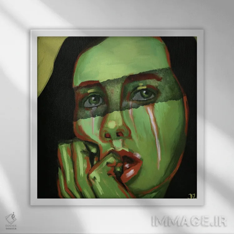 تابلو همدلی اثر دائو زد - نمای قابدار سفید