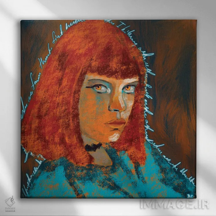 تابلو آب و آتش اثر دائو زد - نمای روبهرو روی دیوار