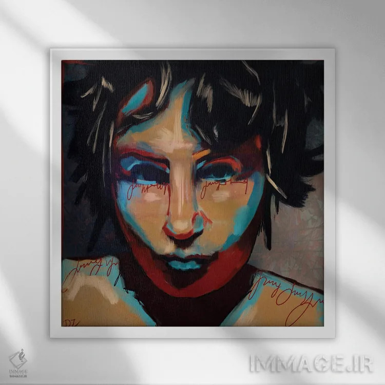 تابلو اشباع اثر دائو زد - نمای قابدار سفید