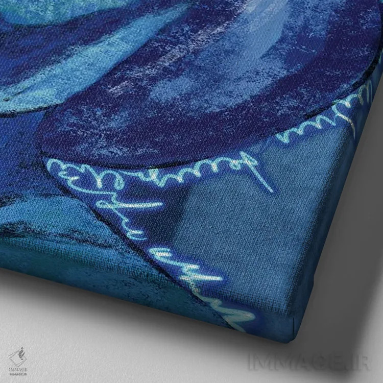 تابلو نوستالژی/دلتنگی اثر دائو زد - نمای نزدیک بافت بوم