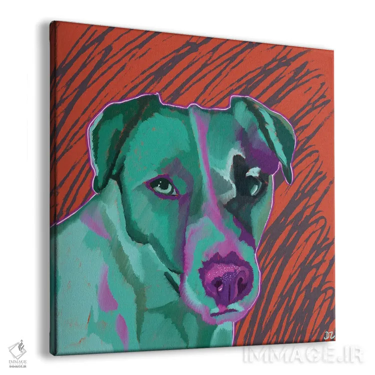 تابلو جک راسل (نژاد سگ) اثر دائو زد - نمای پرسپکتیو محصول