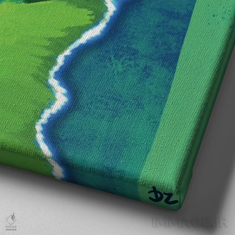 تابلو چیواوا (نژاد سگ) اثر دائو زد - نمای نزدیک بافت بوم