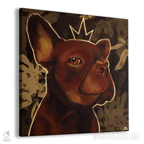 تابلو بولداگ فرانسوی اثر دائو زد - نمای پرسپکتیو محصول