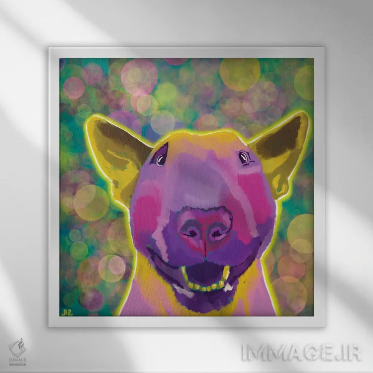 تابلو بول تریر آفتابی اثر دائو زد - نمای قابدار سفید