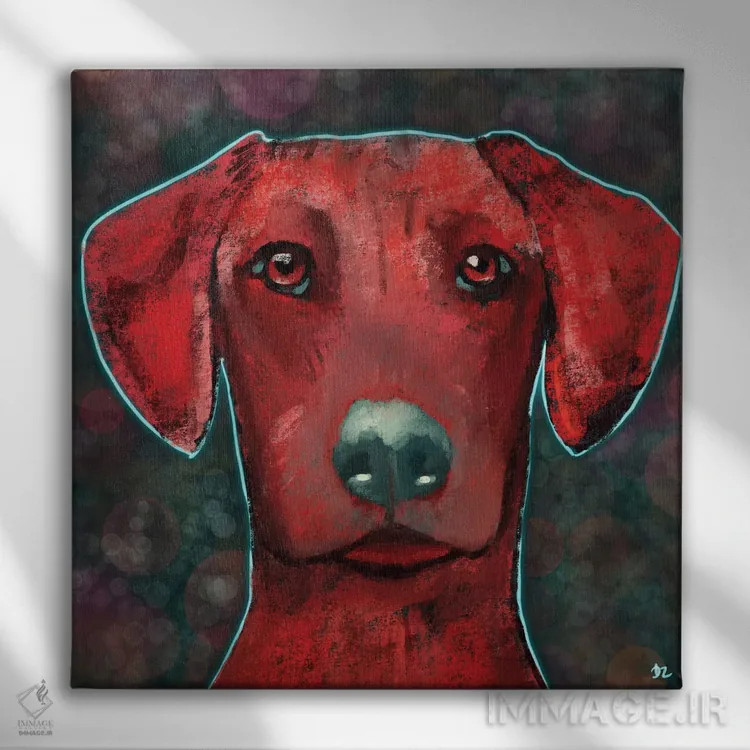 تابلو ریجبک جوان اثر دائو زد - نمای روبهرو روی دیوار