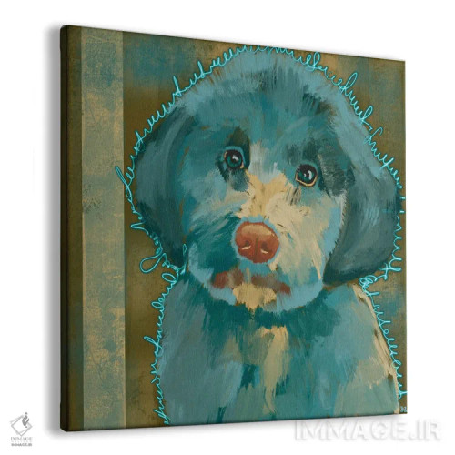 تابلو لابرادودل (سگ دورگه لابرادور و پودل) اثر دائو زد - نمای پرسپکتیو محصول