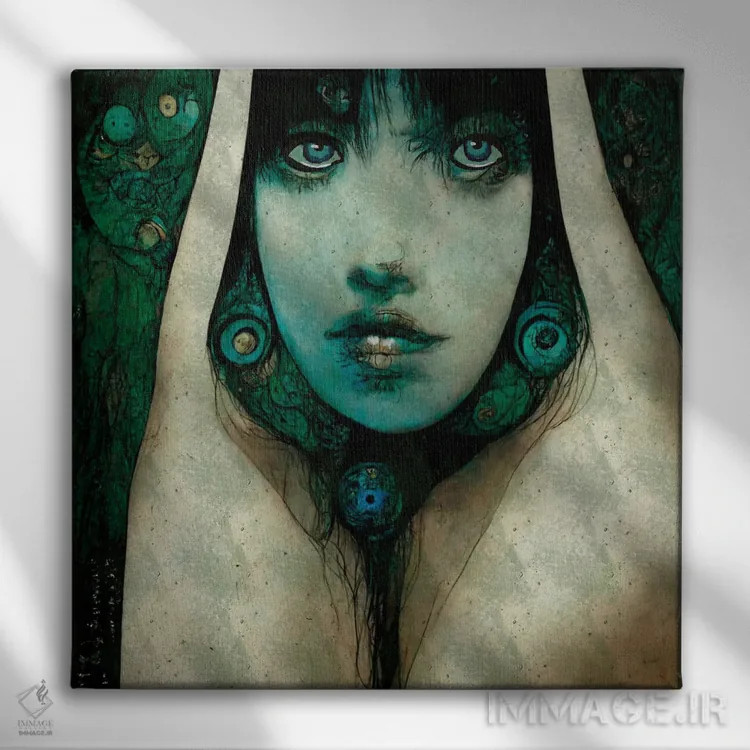 تابلو جادوگر بهار اثر دائو زد - نمای روبهرو روی دیوار