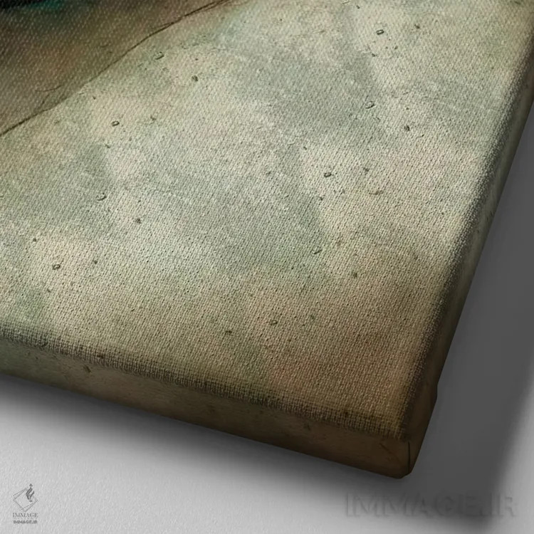 تابلو جادوگر بهار اثر دائو زد - نمای نزدیک بافت بوم