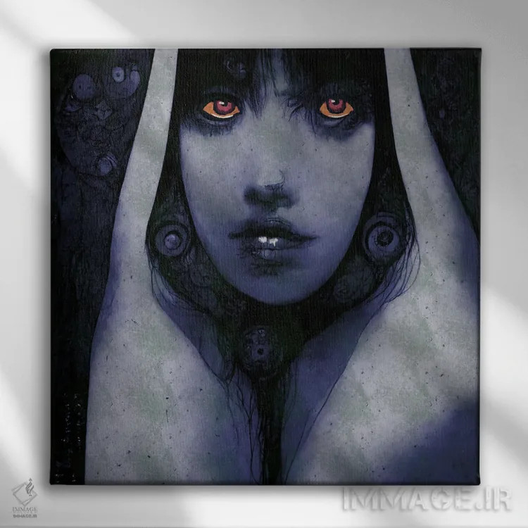تابلو جادوگر زمستان اثر دائو زد - نمای روبهرو روی دیوار