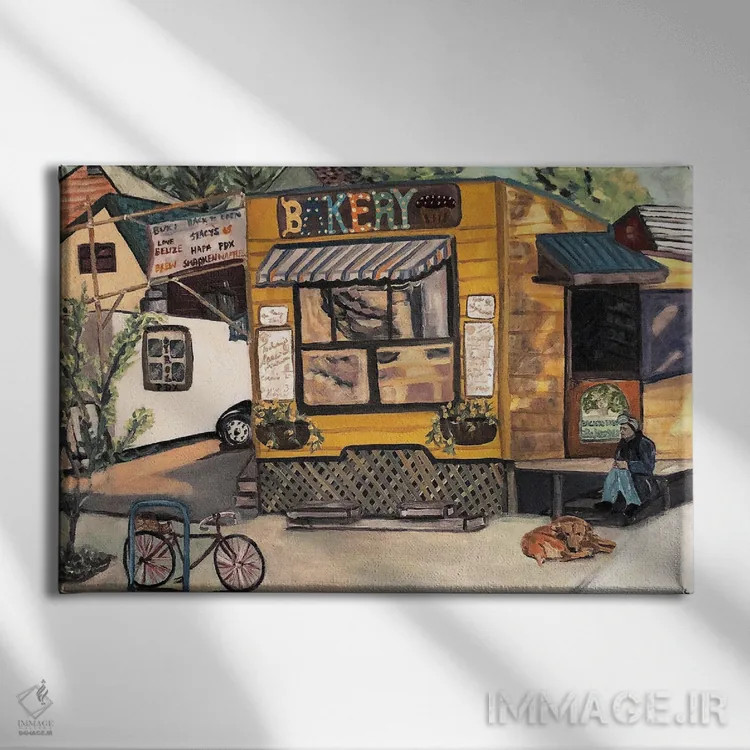 تابلو پورتلند (شهر) اثر دبورا ایو آلاسترا - نمای روبهرو روی دیوار