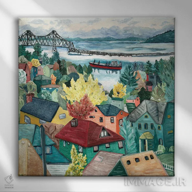 تابلو نمای آستوریا اثر دبورا ایو آلاسترا - نمای روبهرو روی دیوار