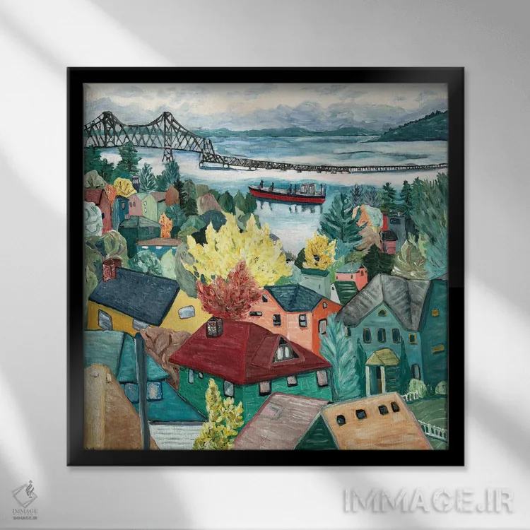 تابلو نمای آستوریا اثر دبورا ایو آلاسترا - نمای قابدار مشکی