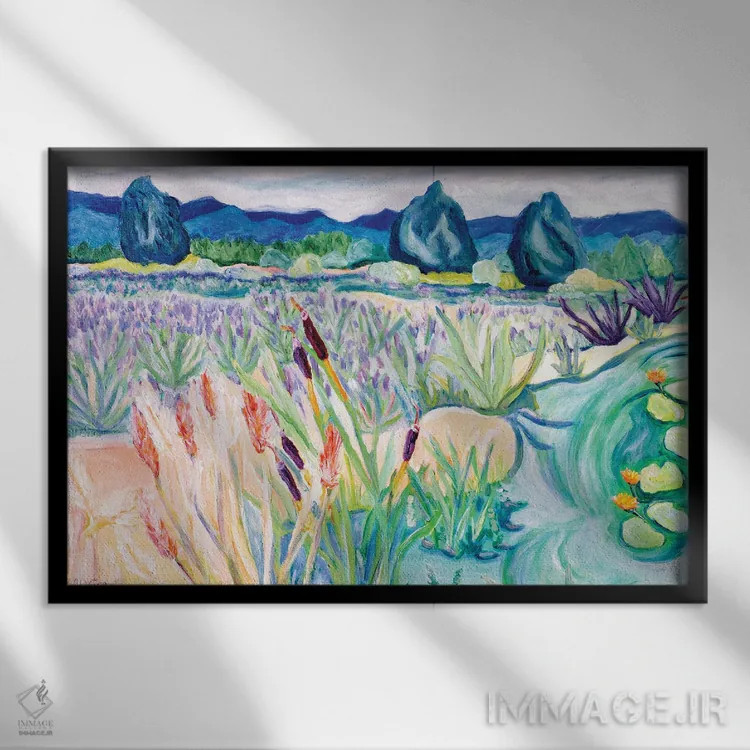 تابلو نمای ساوی (جزیره یا مکان) اثر دبورا ایو آلاسترا - نمای قابدار مشکی