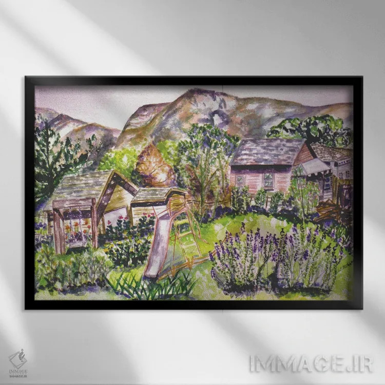 تابلو چشمانداز ساحل شمالی اثر دبورا ایو آلاسترا - نمای قابدار مشکی