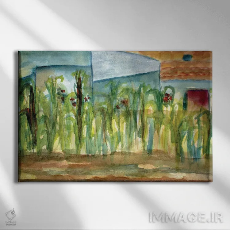 تابلو گیاهان ذرت اثر دبورا ایو آلاسترا - نمای روبهرو روی دیوار