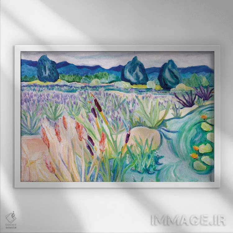 تابلو نمای ساوی (جزیره یا مکان) اثر دبورا ایو آلاسترا - نمای قابدار سفید