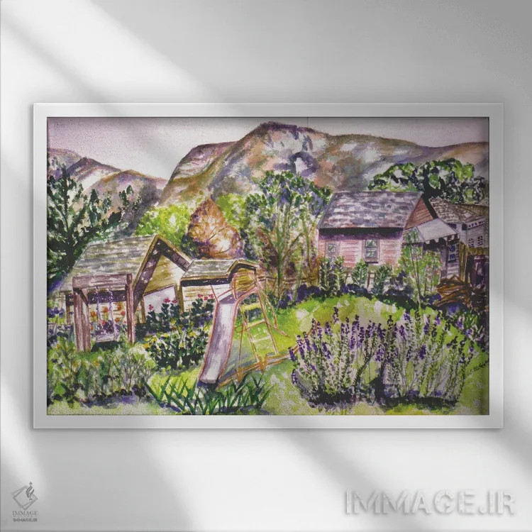 تابلو چشمانداز ساحل شمالی اثر دبورا ایو آلاسترا - نمای قابدار سفید