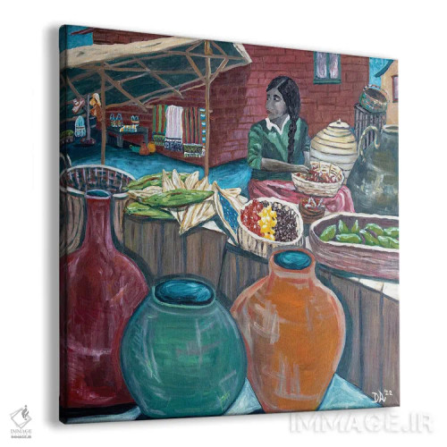 تابلو بازار (مِرکادو) اثر دبورا ایو آلاسترا - نمای پرسپکتیو محصول