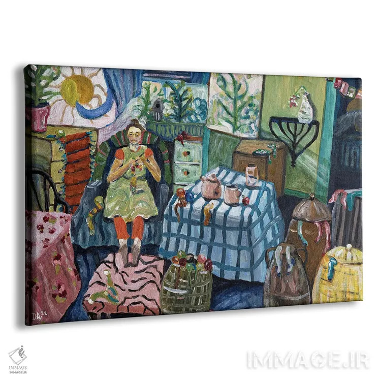 تابلو بوتیک جوراب فاوستین اثر دبورا ایو آلاسترا - نمای پرسپکتیو محصول