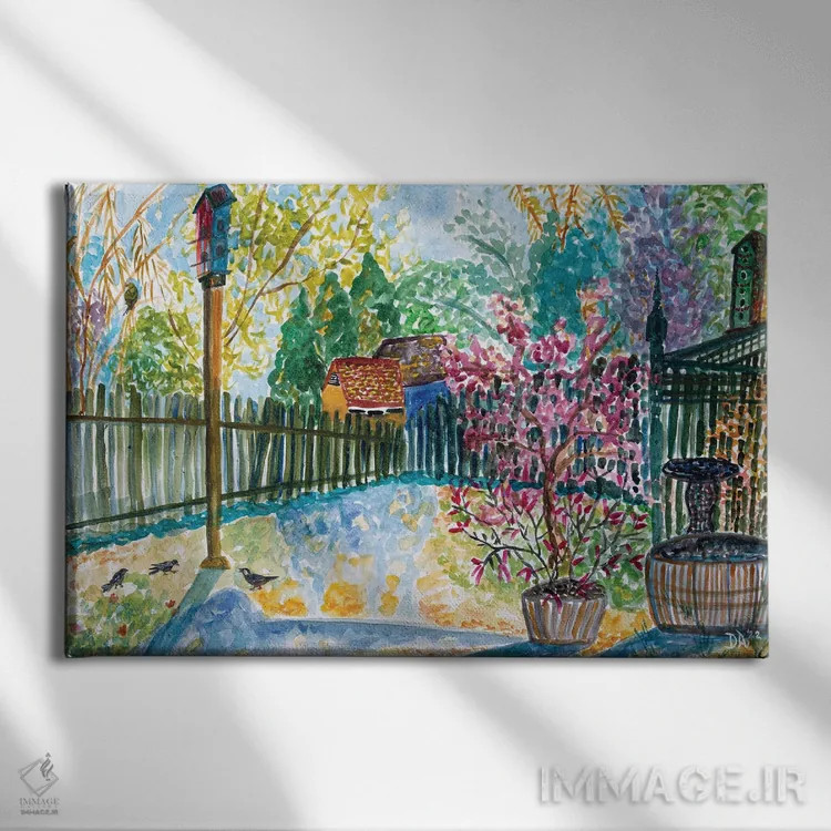 تابلو سایههای بلند زمستان اثر دبورا ایو آلاسترا - نمای روبهرو روی دیوار