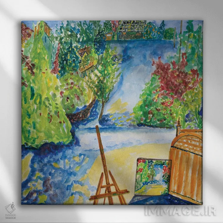 تابلو نمای جدید استودیو اثر دبورا ایو آلاسترا - نمای روبهرو روی دیوار