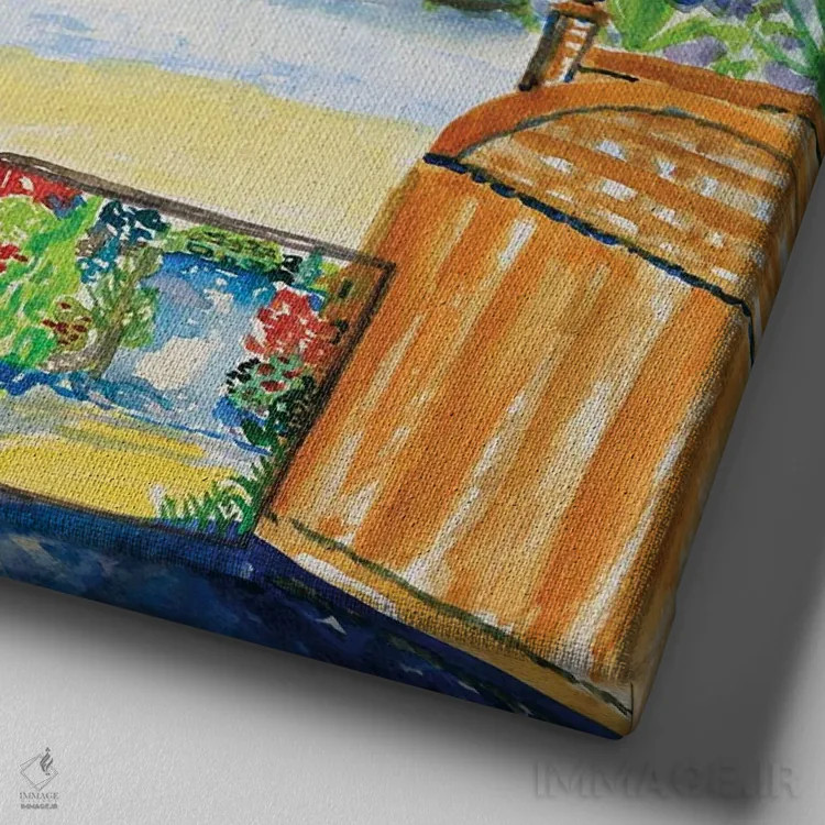 تابلو نمای جدید استودیو اثر دبورا ایو آلاسترا - نمای نزدیک بافت بوم