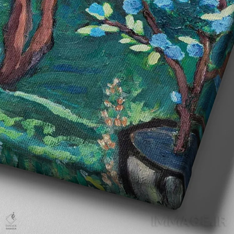 تابلو نمای چانسی اثر دبورا ایو آلاسترا - نمای نزدیک بافت بوم