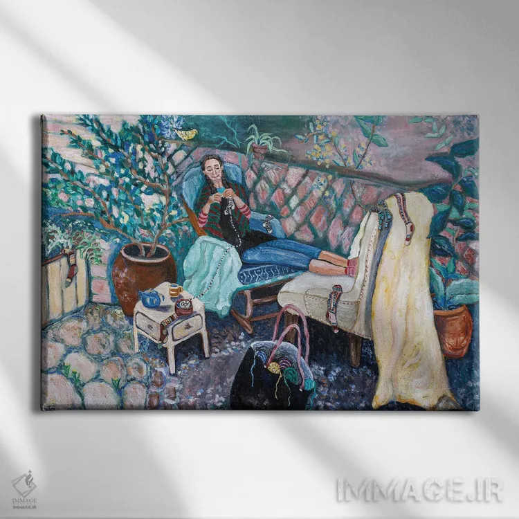 تابلو جورابباف اثر دبورا ایو آلاسترا - نمای روبهرو روی دیوار