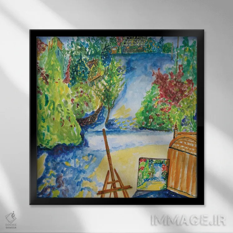 تابلو نمای جدید استودیو اثر دبورا ایو آلاسترا - نمای قابدار مشکی