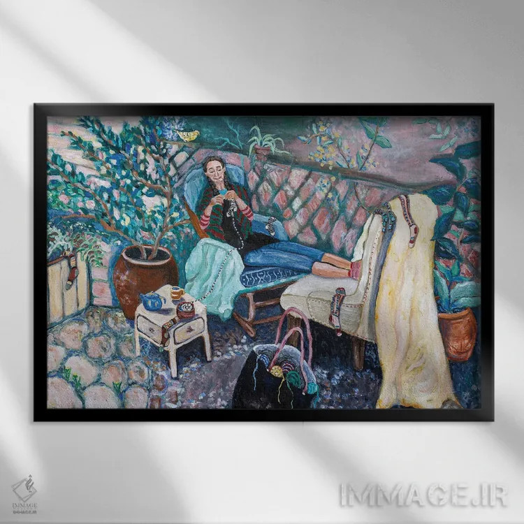 تابلو جورابباف اثر دبورا ایو آلاسترا - نمای قابدار مشکی