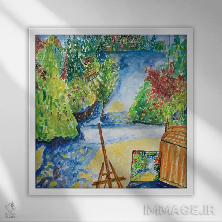 تابلو نمای جدید استودیو اثر دبورا ایو آلاسترا - نمای قابدار سفید