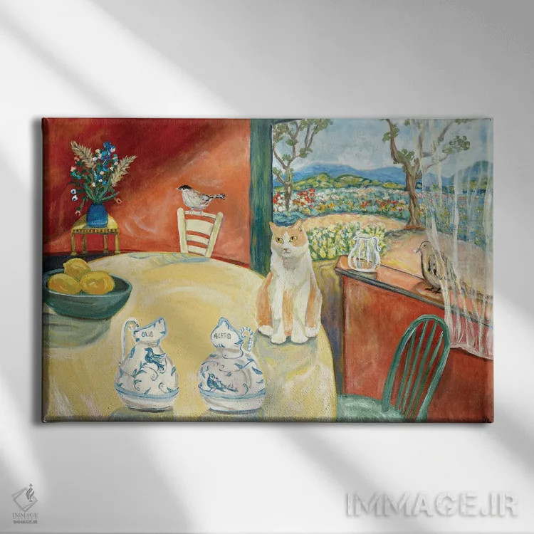 تابلو پنجرهٔ بیستی اثر دبورا ایو آلاسترا - نمای روبهرو روی دیوار