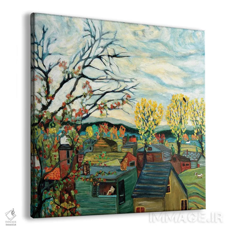 تابلو تأمل پاییزی اثر دبورا ایو آلاسترا - نمای پرسپکتیو محصول