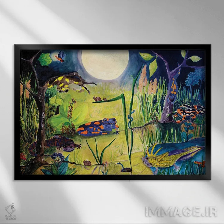 تابلو بیدار هنگامی که تو میخوابی اثر دبورا ایو آلاسترا - نمای قابدار مشکی