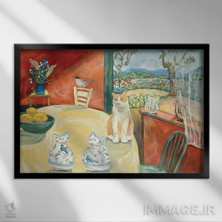 تابلو پنجرهٔ بیستی اثر دبورا ایو آلاسترا - نمای قابدار مشکی