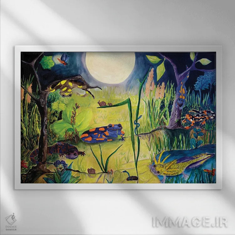 تابلو بیدار هنگامی که تو میخوابی اثر دبورا ایو آلاسترا - نمای قابدار سفید