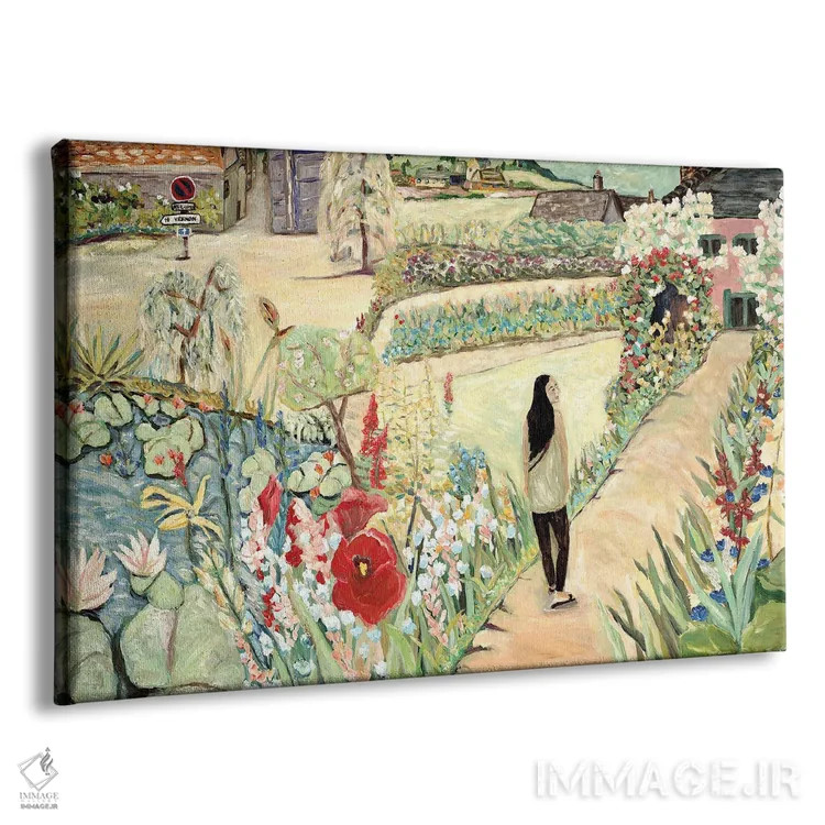 تابلو قدمزنی در باغ اثر دبورا ایو آلاسترا - نمای پرسپکتیو محصول