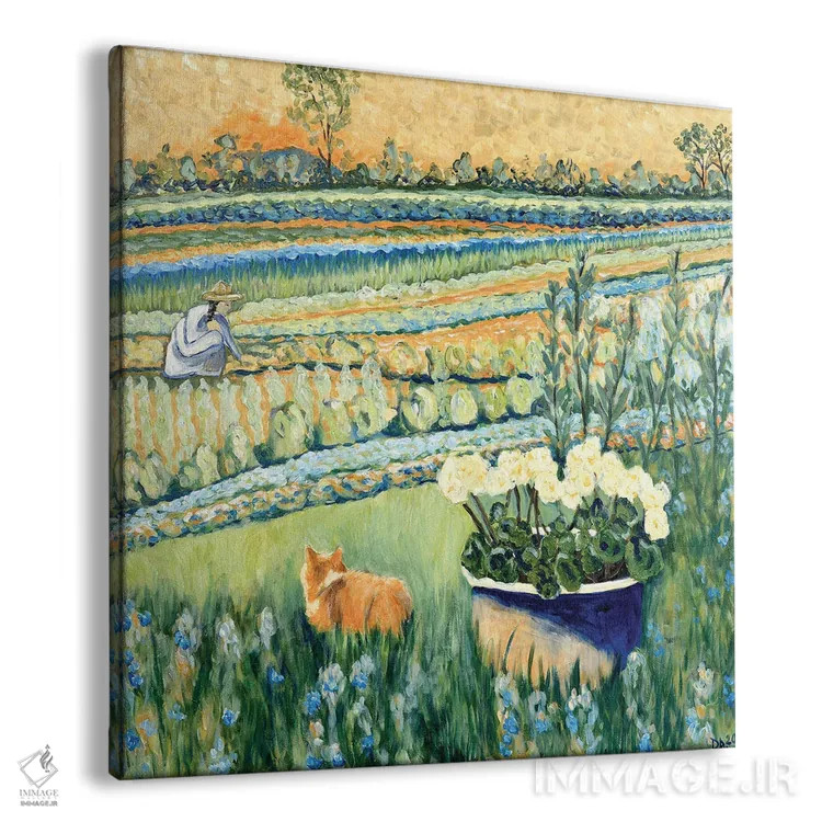 تابلو پناه گرفتن در باغ اثر دبورا ایو آلاسترا - نمای پرسپکتیو محصول