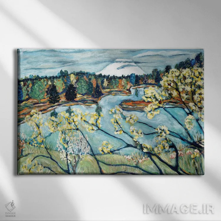 تابلو نمای سنت هلن اثر دبورا ایو آلاسترا - نمای روبهرو روی دیوار