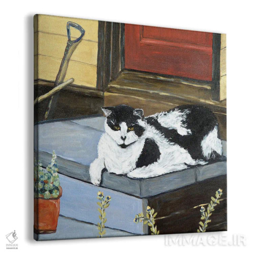 تابلو گربهٔ همسایه اثر دبورا ایو آلاسترا - نمای پرسپکتیو محصول