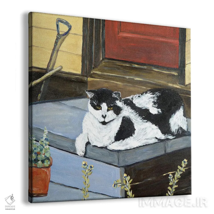 تابلو گربهٔ همسایه اثر دبورا ایو آلاسترا - نمای پرسپکتیو محصول