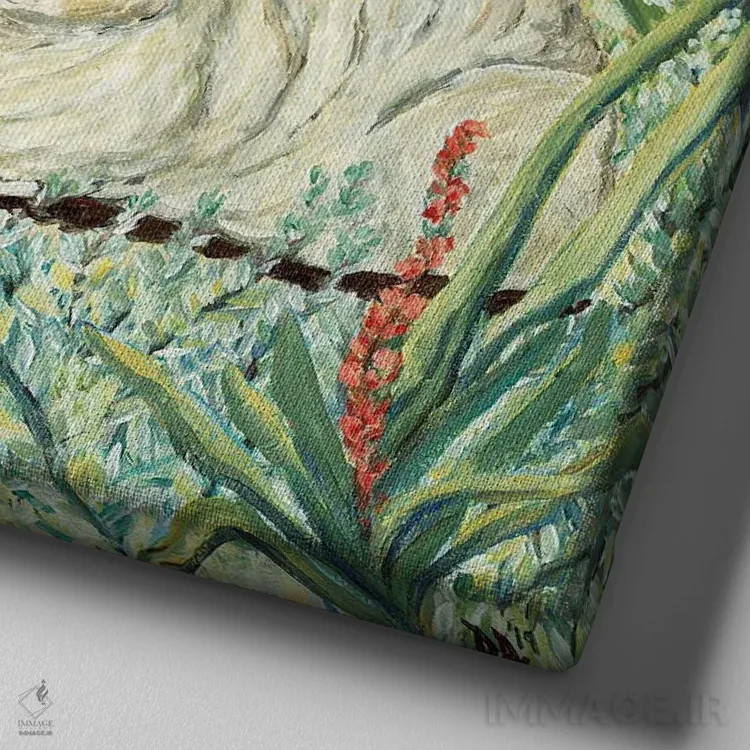 تابلو باغ ذهن اثر دبورا ایو آلاسترا - نمای نزدیک بافت بوم