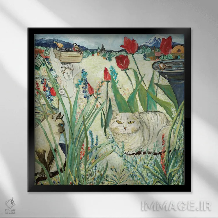 تابلو باغ ذهن اثر دبورا ایو آلاسترا - نمای قابدار مشکی