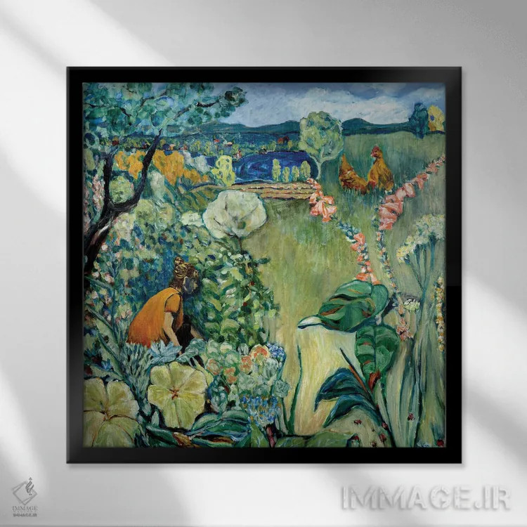 تابلو باغ مایشا اثر دبورا ایو آلاسترا - نمای قابدار مشکی