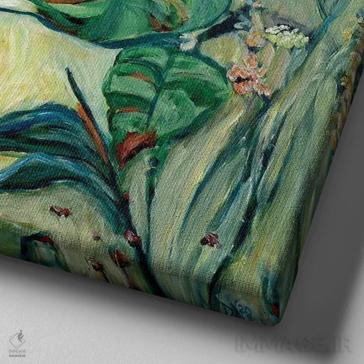 تابلو باغ مایشا اثر دبورا ایو آلاسترا - نمای نزدیک بافت بوم