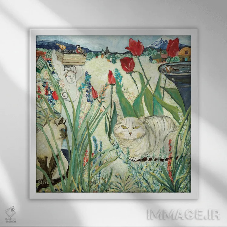 تابلو باغ ذهن اثر دبورا ایو آلاسترا - نمای قابدار سفید