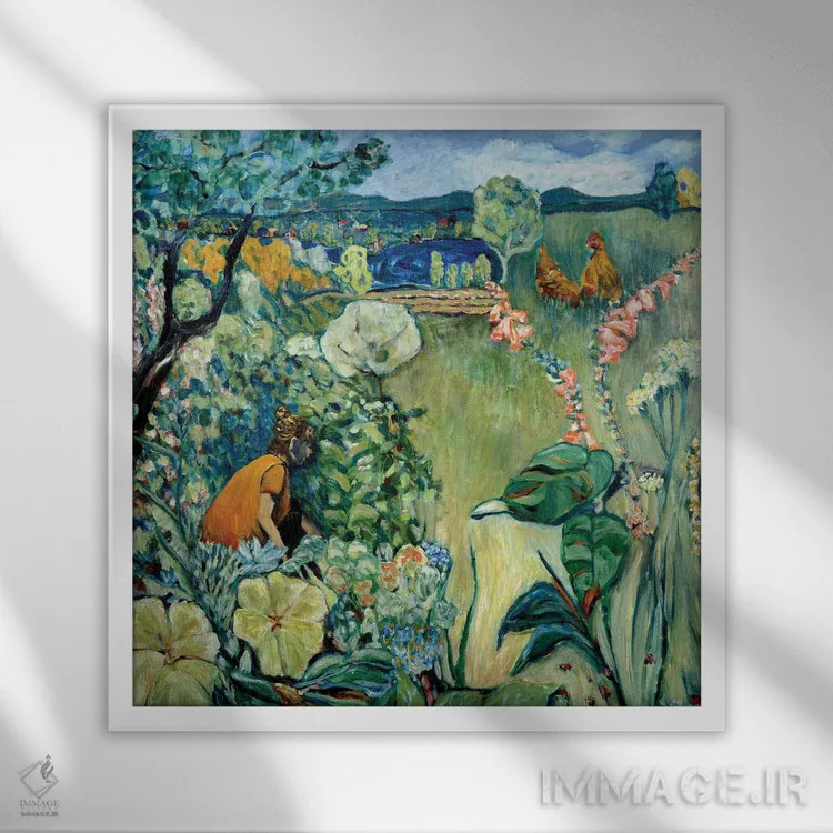 تابلو باغ مایشا اثر دبورا ایو آلاسترا - نمای قابدار سفید