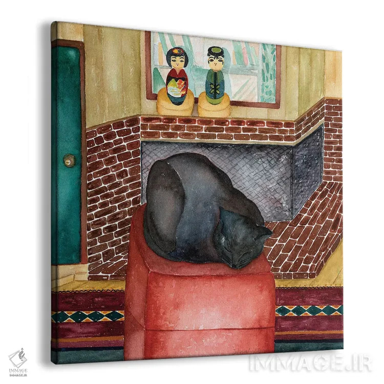 تابلو چهارپایهٔ قرمز اثر دبورا ایو آلاسترا - نمای پرسپکتیو محصول